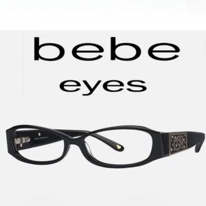 BEBE Fashionista Black Plastic Glasses 51-14-130 mm